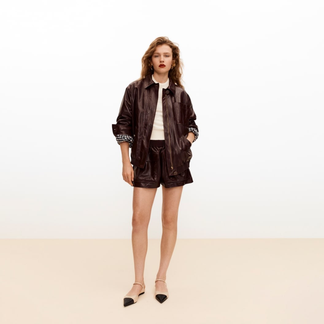 Ch**el Slingbacks Beige/ Black For Women G47083-B23427-U7319