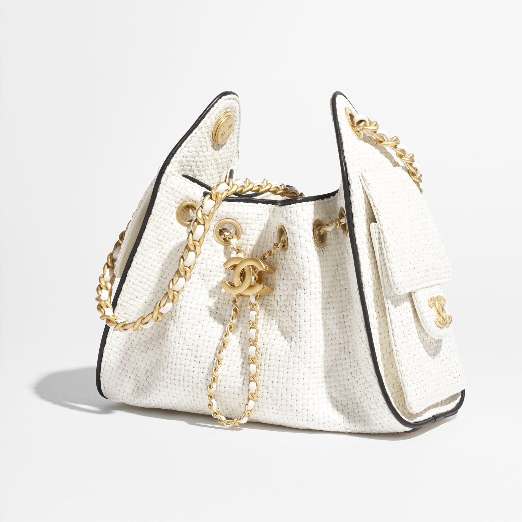 Ch**el 25 Mini Handbag 8.7in/ 22cm White Gold Hardware For Women AS5631-B23519-U7616