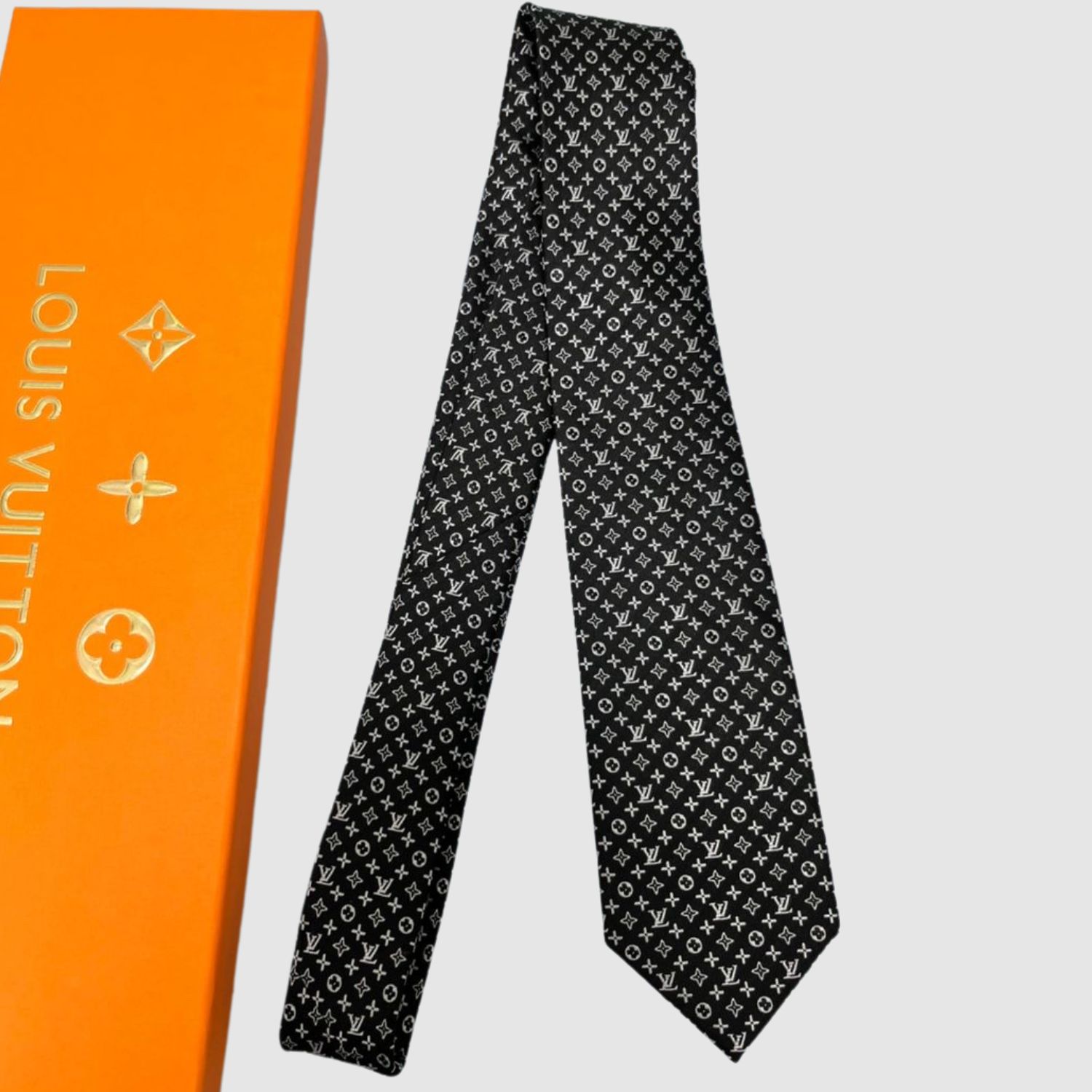 L0vis Vvtt0n Monogram Classic Tie Black LV Men Tie