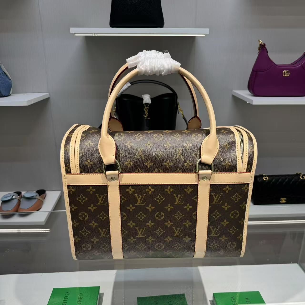 L0vis Vvtt0n Dog Carrier 40 Bag Brown 17,3in/44cm M45662