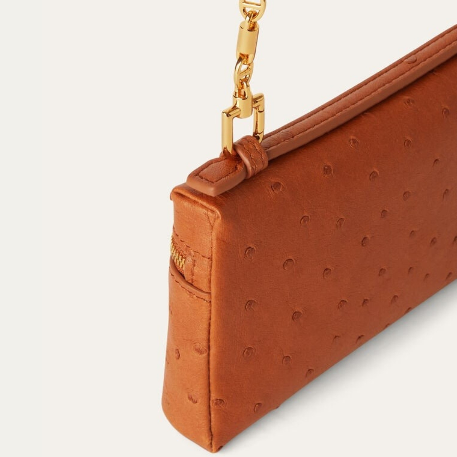 [True-to-ORIGINAL]L0r0 P1ana Extra Pocket Mini Pouch Cognac For Women 5.9in/15cm FAN9926 E445