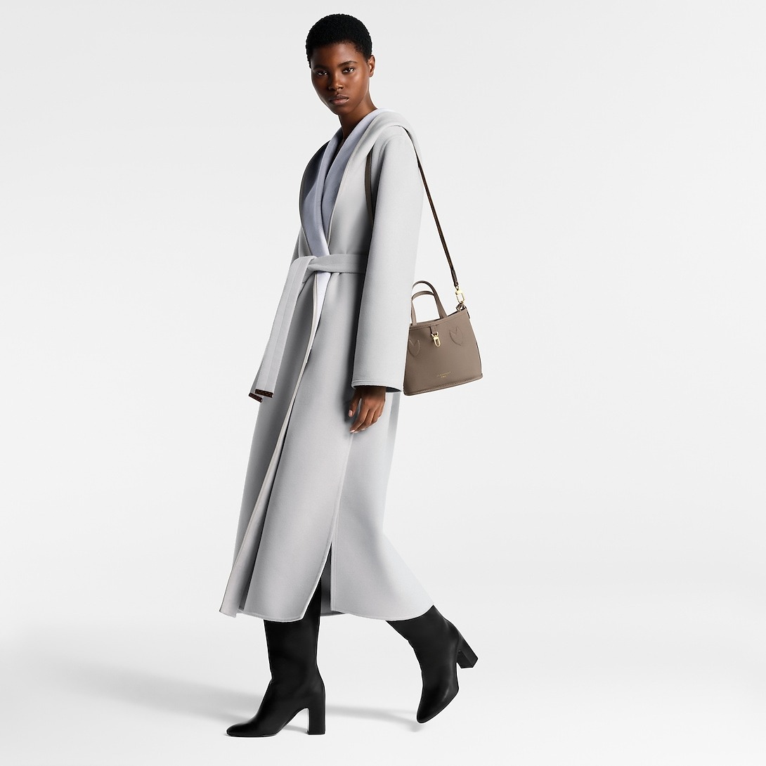 [True-to-ORIGINAL] L0vis Vvtt0n Neverfull Bandoulière Inside Out BB Dark Fango For Women 24cm/9.4in M12109