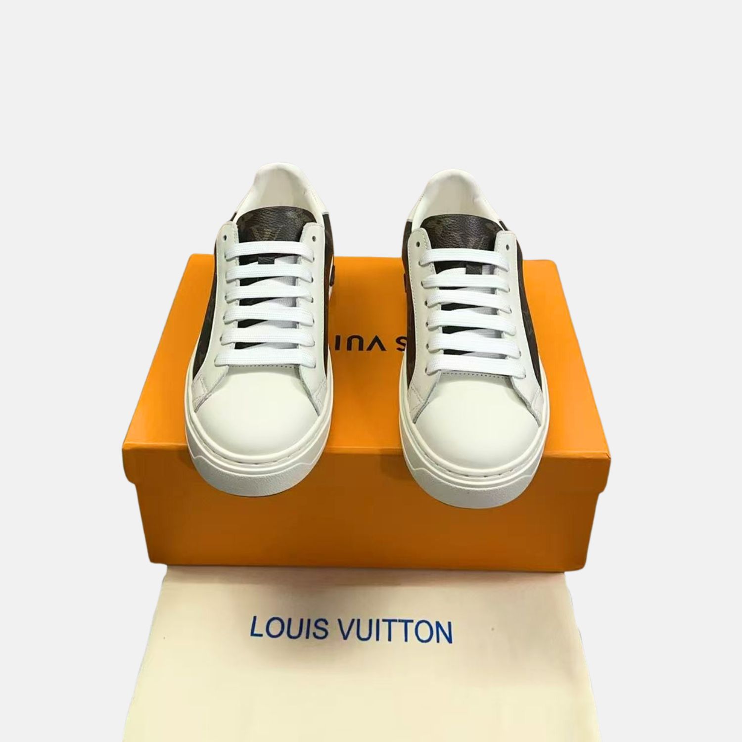 L0vis Vvtt0n Time Out Sneaker White/Brown For Women LV