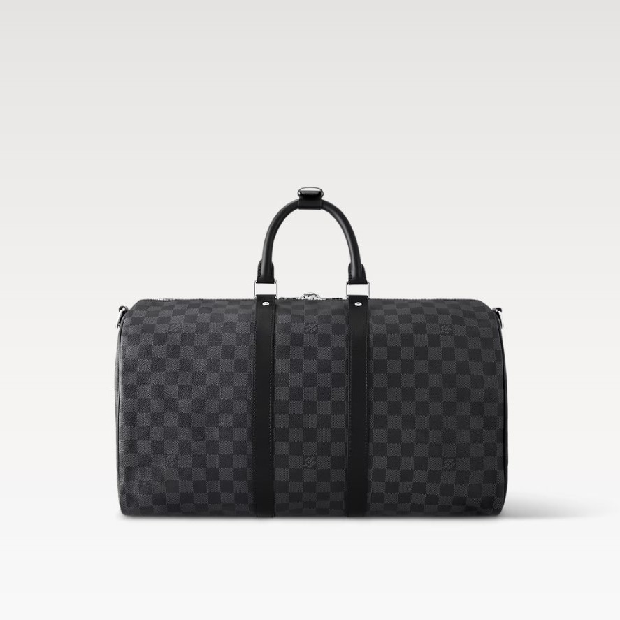 L0vis Vvtt0n Keepall Bandoulière 45 Damier Graphite Canvas Bag Black 17,7in/45cm N41418