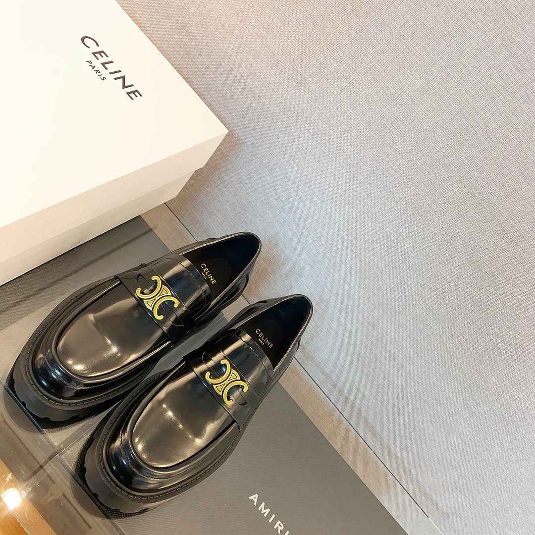 Ce1i*e Bulky Penny Chunky Loafer Black For Women