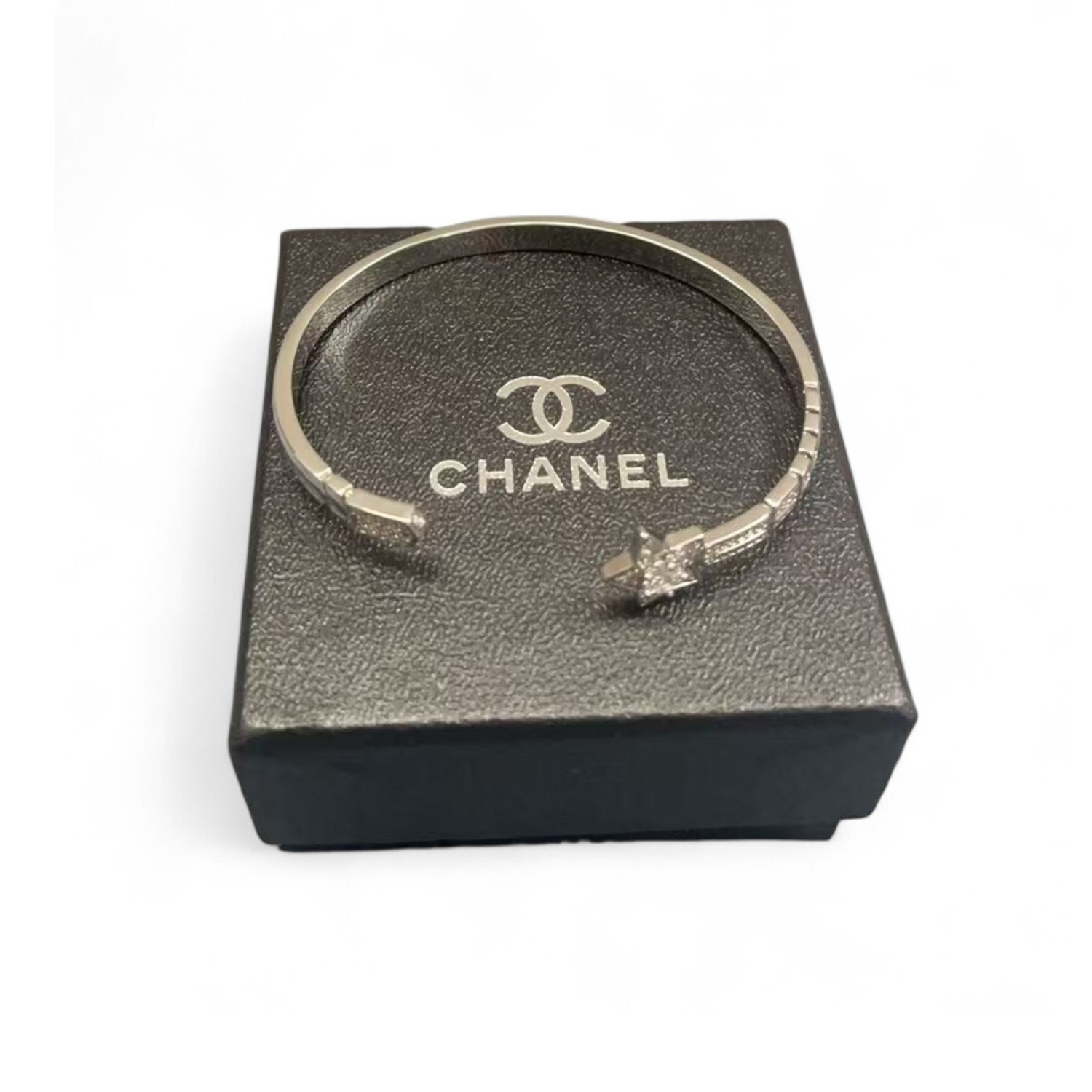 Comète Chevron Bracelet White Gold For Women