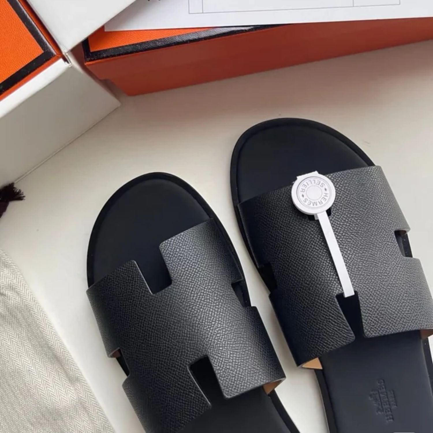 H**me5 Izmir Sandal Black For Men H041141ZH01425