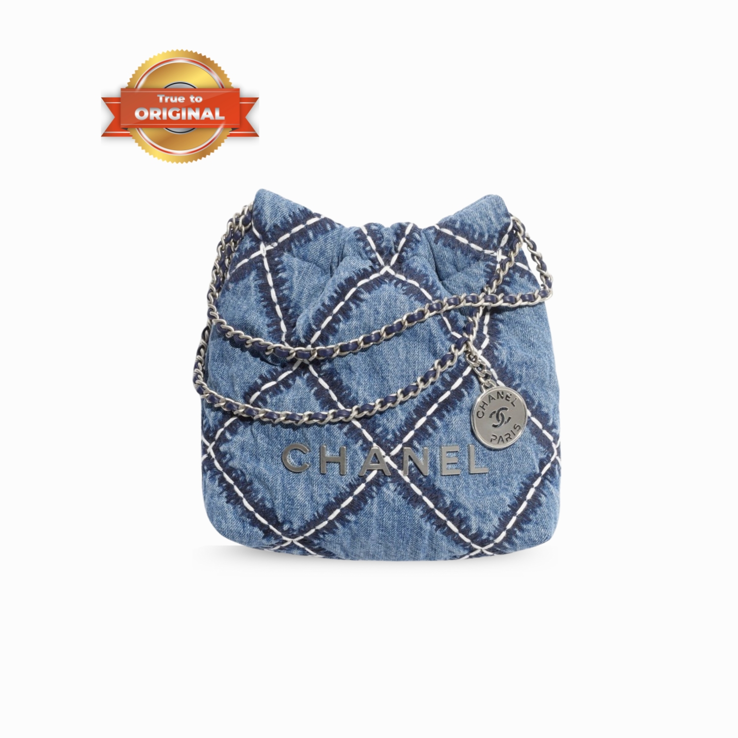 [True-to-ORIGINAL] Ch**el 22 Mini Bag Blue For Women AS3980 B15833 NW287 – 7.8 Inches/20 Cm