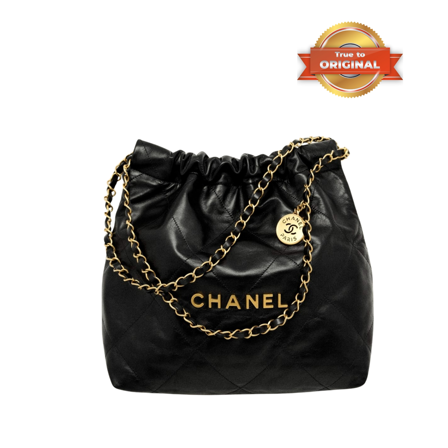 [True-to-ORIGINAL] Ch**el 22 Small Handbag Black For Women 37cm/14.4in AS3260 B08037 94305