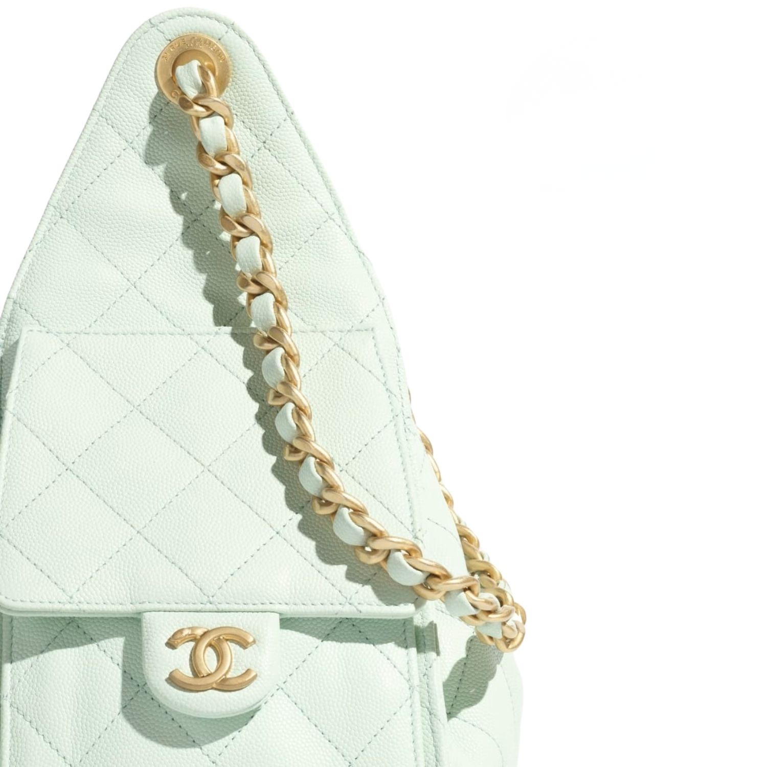 Ch**el 25 Small Handbag Light Green For Women 10.2in/26cm AS5293-B20304-NAGER