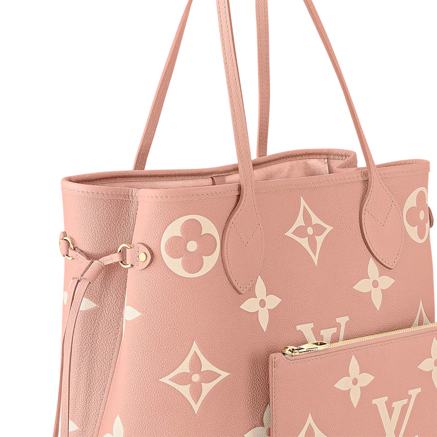 L0vis Vvtt0n Neverfull MM Monogram Empreinte Pink For Women 12.2in/31cm M46329