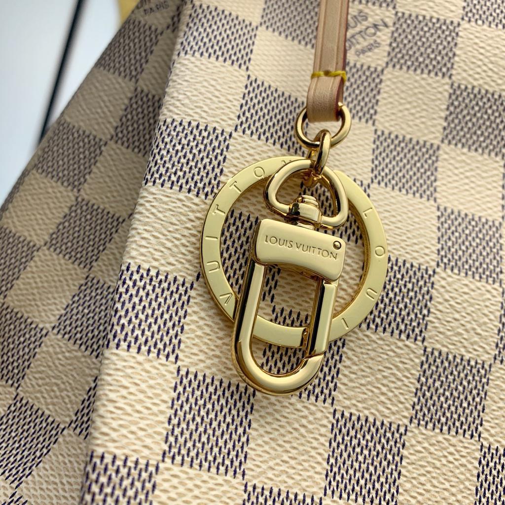 [True-to-ORIGINAL] L0vis Vvtt0n Artsy MM Damier Azur Canvas For Women, Women’s Handbags 16.1in/41cm LV N40253