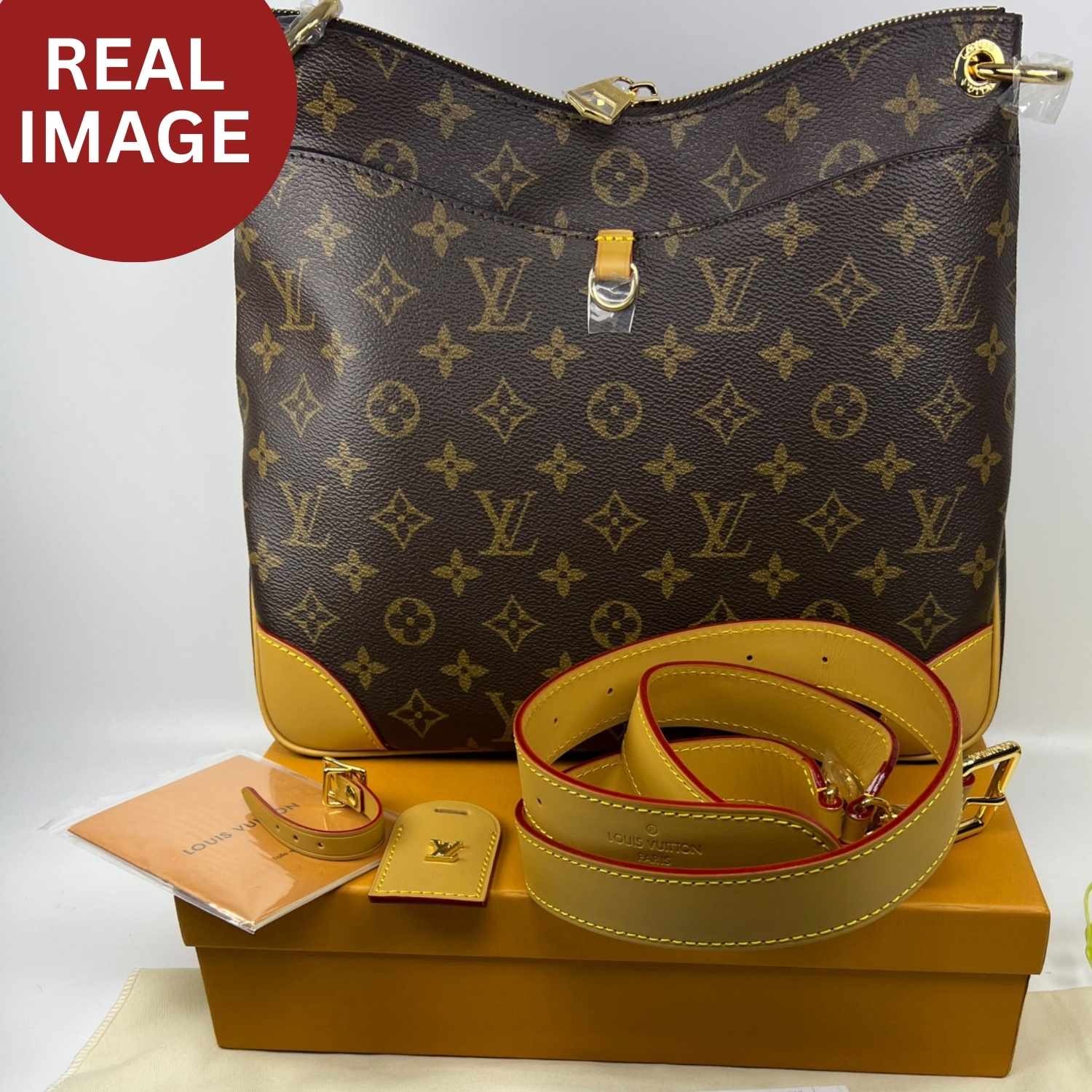 [True-to-ORIGINAL] L0vis Vvtt0n Odeon MM Monogram Canvas Brown For Women 12.2in/31cm LV M45355