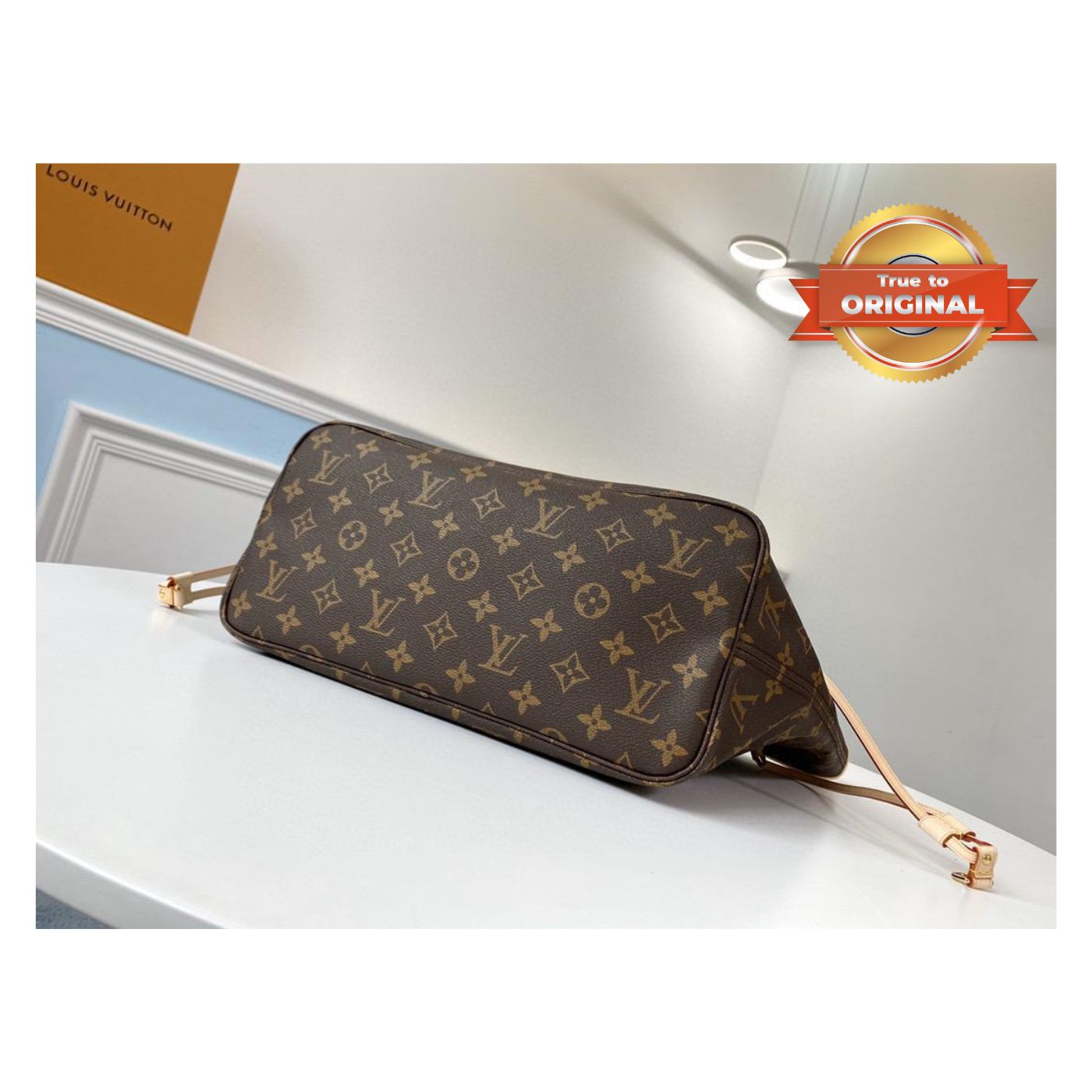 [True-to-ORIGINAL] L0vis Vvtt0n Neverfull MM Tote Bag Monogram Canvas Brown For Women 12.6in/32cm LV M40995