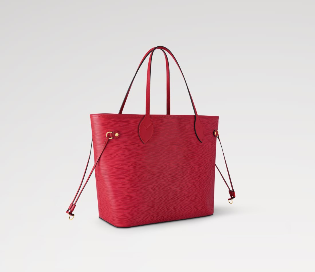 L0vis Vvtt0n Neverfull MM Bag Castillan Red For Women 12.2in/31cm M12755