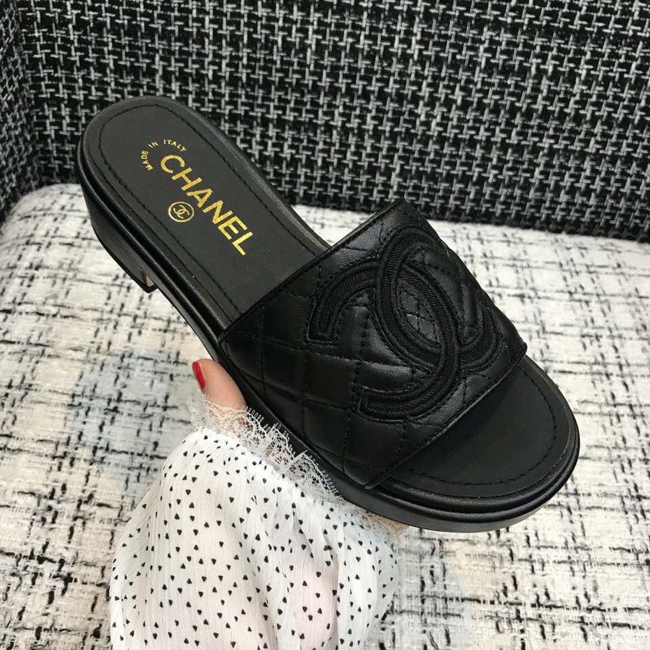 Ch**el Mules Black For Women, Women’s Shoes