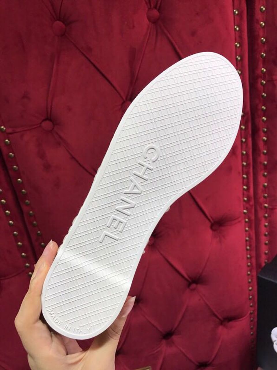 Ch**el Tweed/PVC CC Logo Espadrilles White For Women, Women’s Shoes