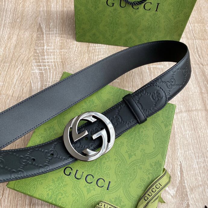 Gvc*1 Signature  Belt Black For Women, Women Belt 411924 CWC1N 1000