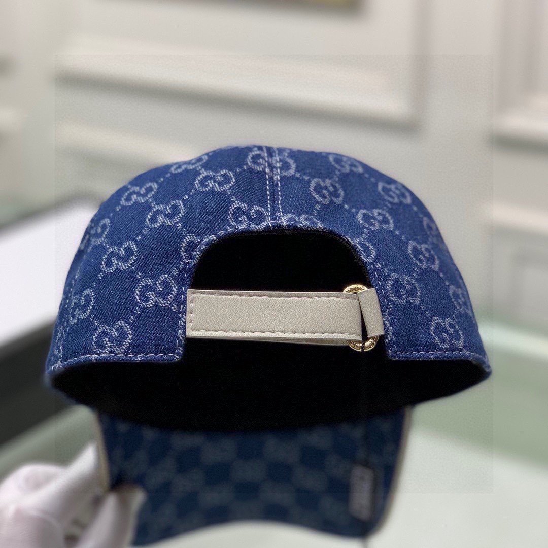 Gvc*1 Denim Baseball Hat Blue GG Hat