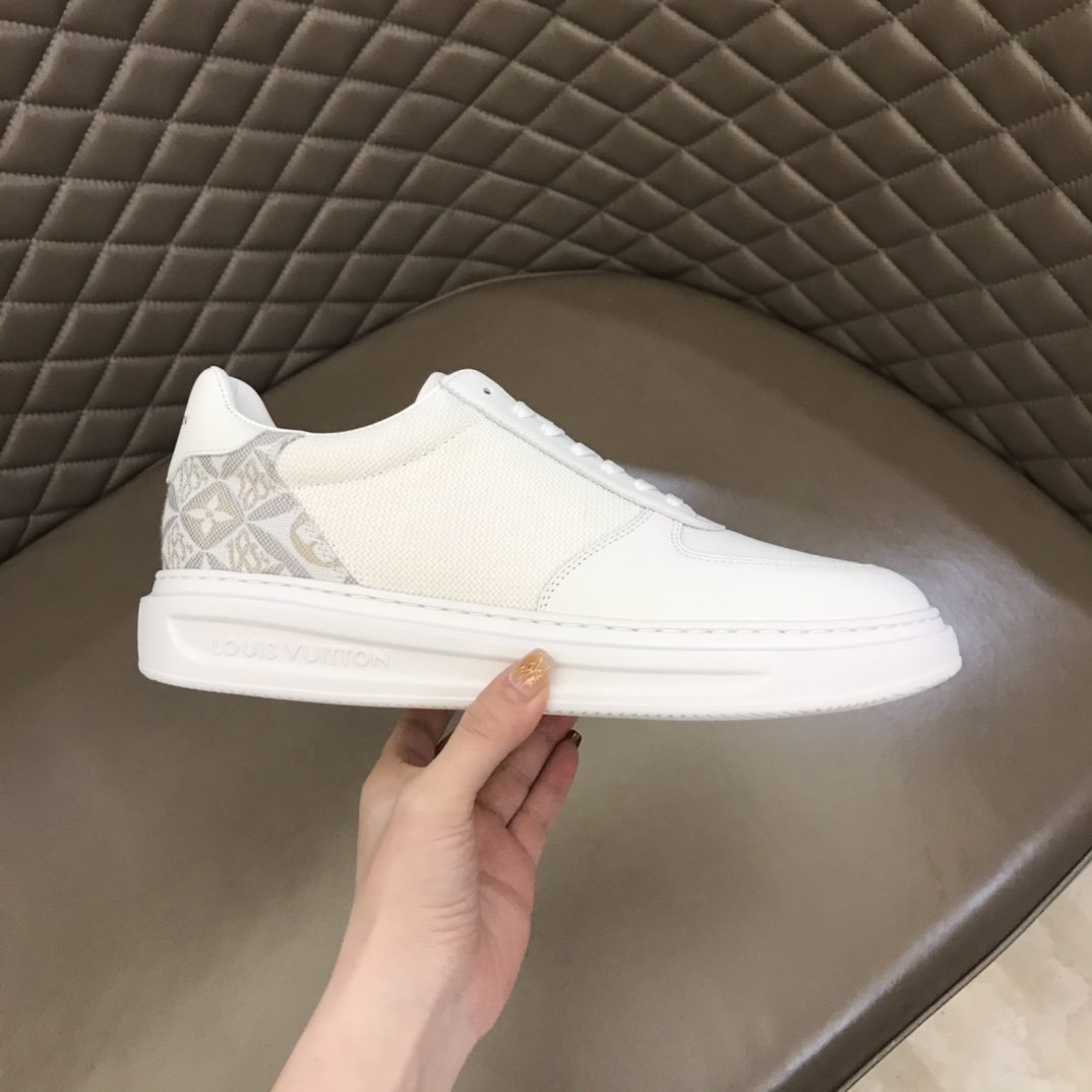 L0vis Vvtt0n Rivoli Sneaker Monogram Metallic Canvas White For Men LV