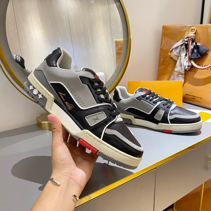 L0vis Vvtt0n Trainer Sneaker Black/Grey Virgil Abloh For Men LV