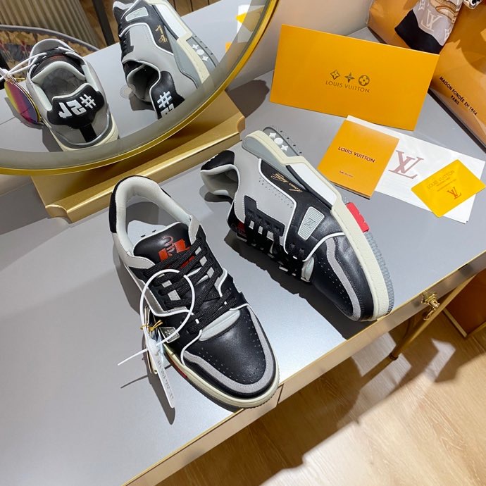 L0vis Vvtt0n Trainer Sneaker Black/Grey Virgil Abloh For Men LV