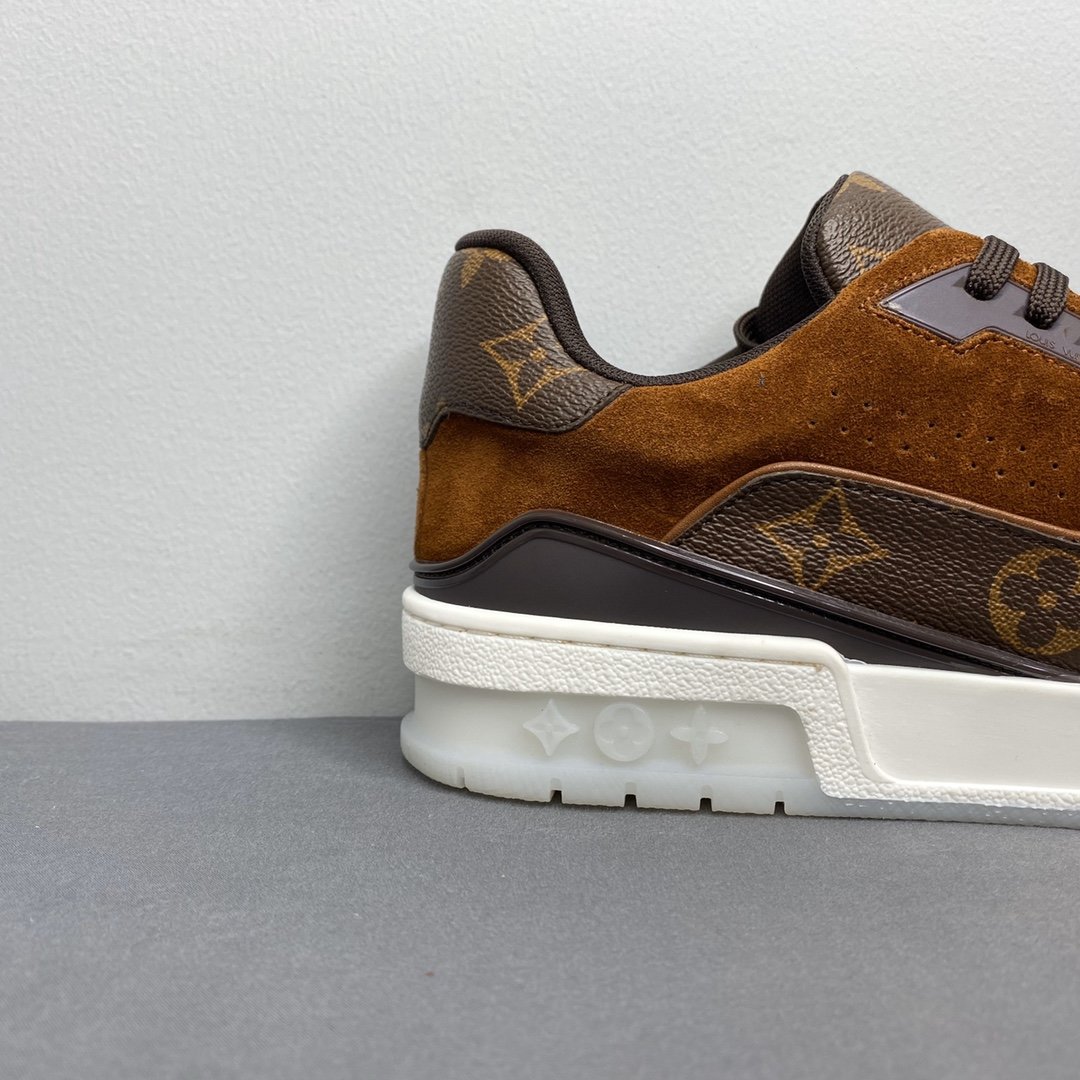 L0vis Vvtt0n Trainer Sneaker Monogram Canvas Brown Virgil Abloh For Men LV