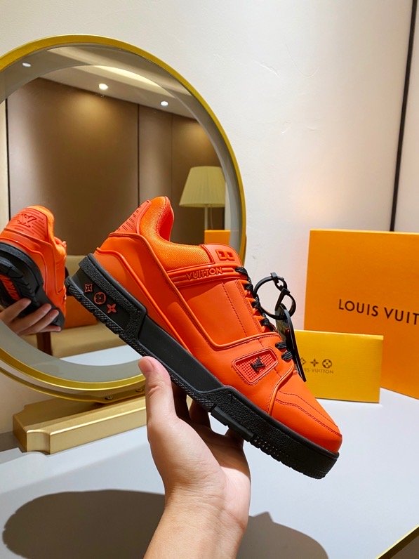 L0vis Vvtt0n Trainer Sneaker Rubber Orange Virgil Abloh For Men LV 1A9FHE