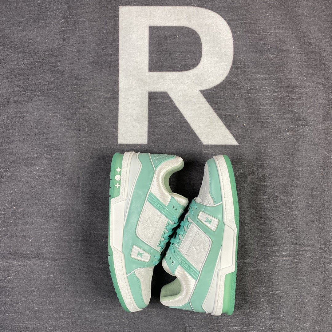 L0vis Vvtt0n Trainer Sneaker Rubber Monogram Mint Virgil Abloh For Men LV