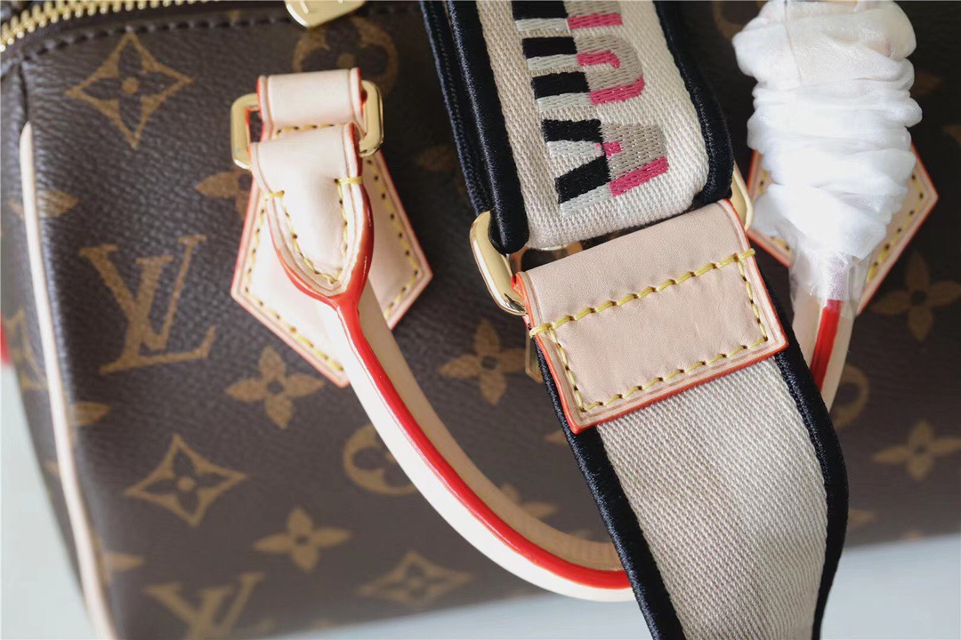 L0vis Vvtt0n Speedy Bandouliere 20 Monogram Canvas Black For Women, Women’s Handbags, Shoulder And Crossbody Bags 20cm/7.9in LV M46234