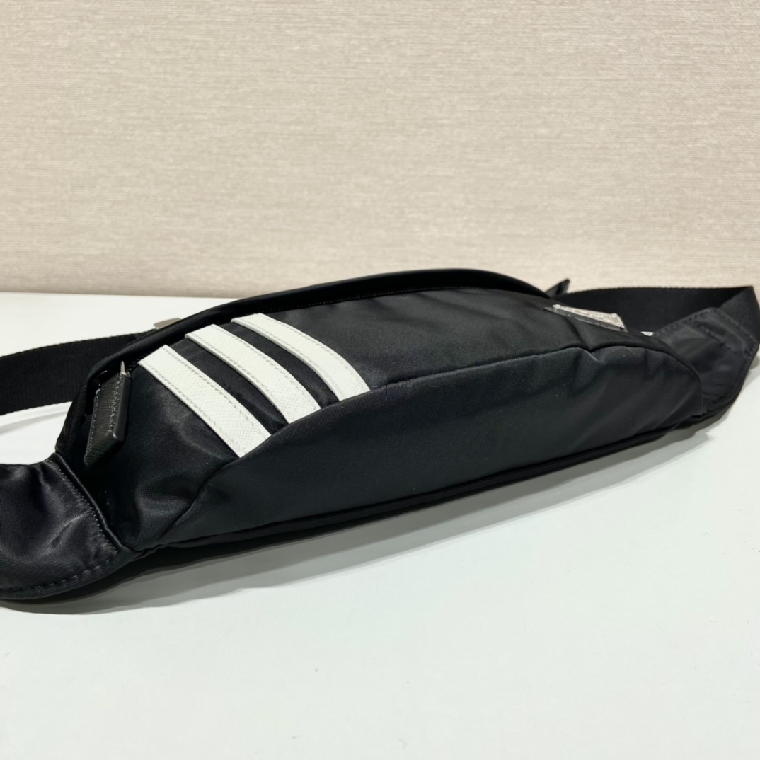 Pra*a Re-Nylon And Saffiano Belt Bag Black For Women, Women’s Bags 10.2in/26cm 2VL034_1WQ8_F0002_V_ADS