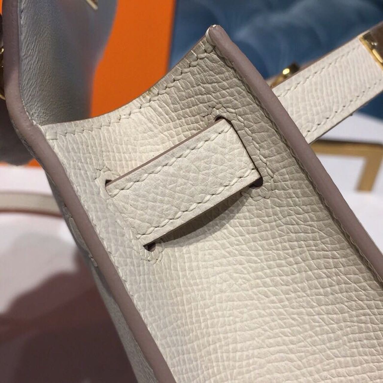 H**me5 Mini Kelly Craie For Women Gold-Toned Hardware 7.5in/19cm