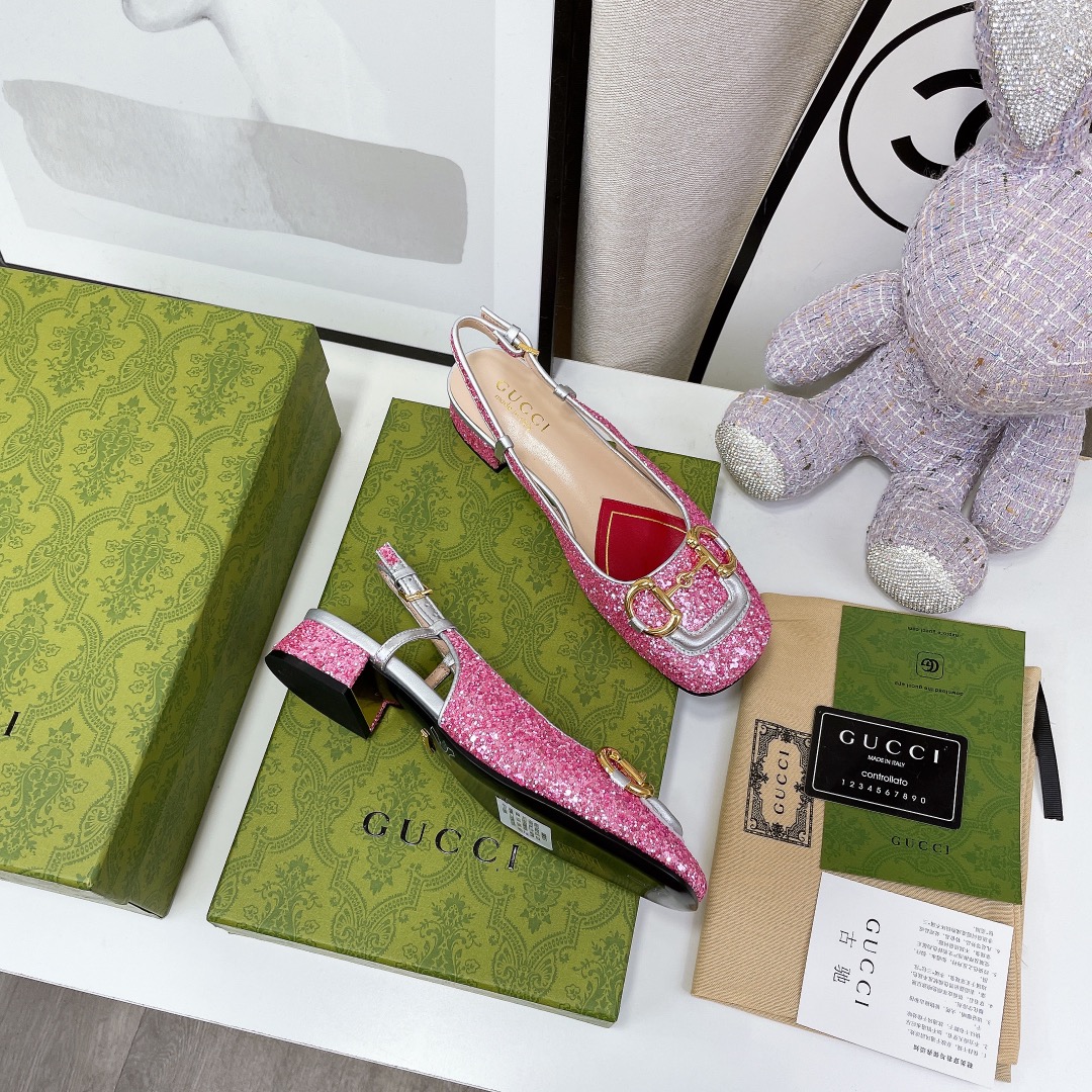 Gvc*1 Lovelight Slingback With Horsebit Silver For Women GG