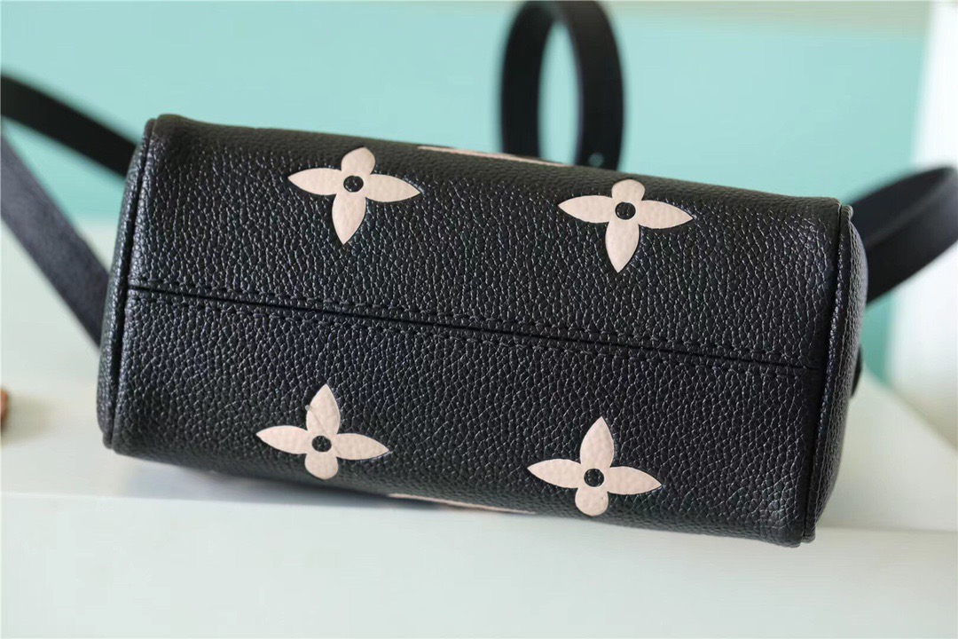 L0vis Vvtt0n Nano Speedy Monogram Empreinte Arizona Beige/ Creme Beige For Women, Women’s Bags, Shoulder And Crossbody Bags 6.3in/16cm LV