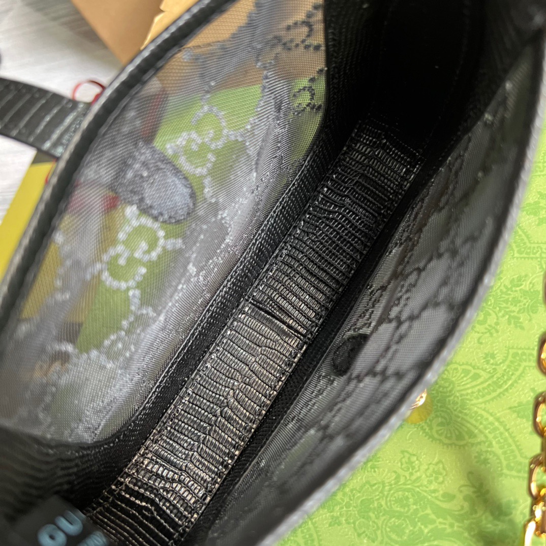 Gvc*1 Jackie 1961 Mini Shoulder Bag Black For Women, Women’s Bags 7.5in/19cm GG