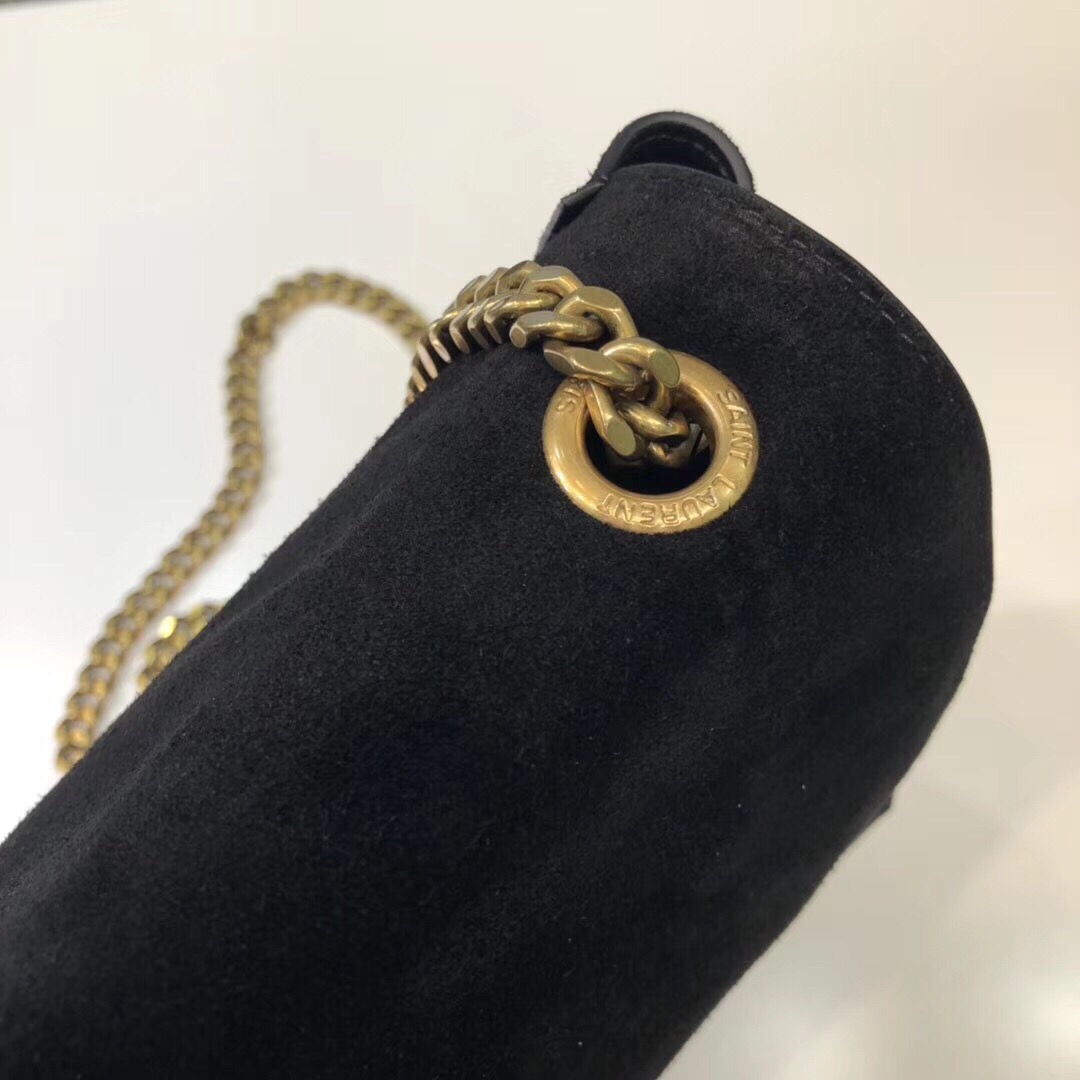 Sa1nt Lau*nt Kate Medium Reversible Chain Bag Black For Women 28.5in/11.2cm Y51 5538040UD7W1000