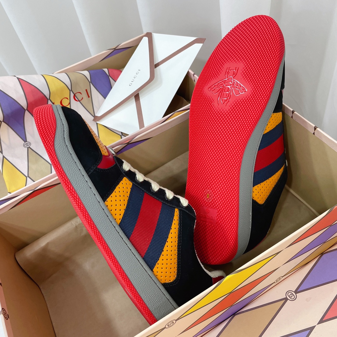 Gvc*1 Women’s Screener Sneaker Black/Yellow For Women GG