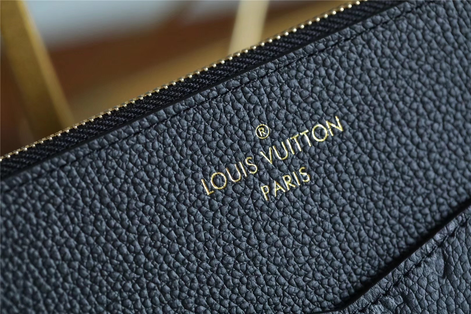 L0vis Vvtt0n Pochette Melanie MM Monogram Empreinte Black For Women, Women’s Wallets 9.2in/23cm LV