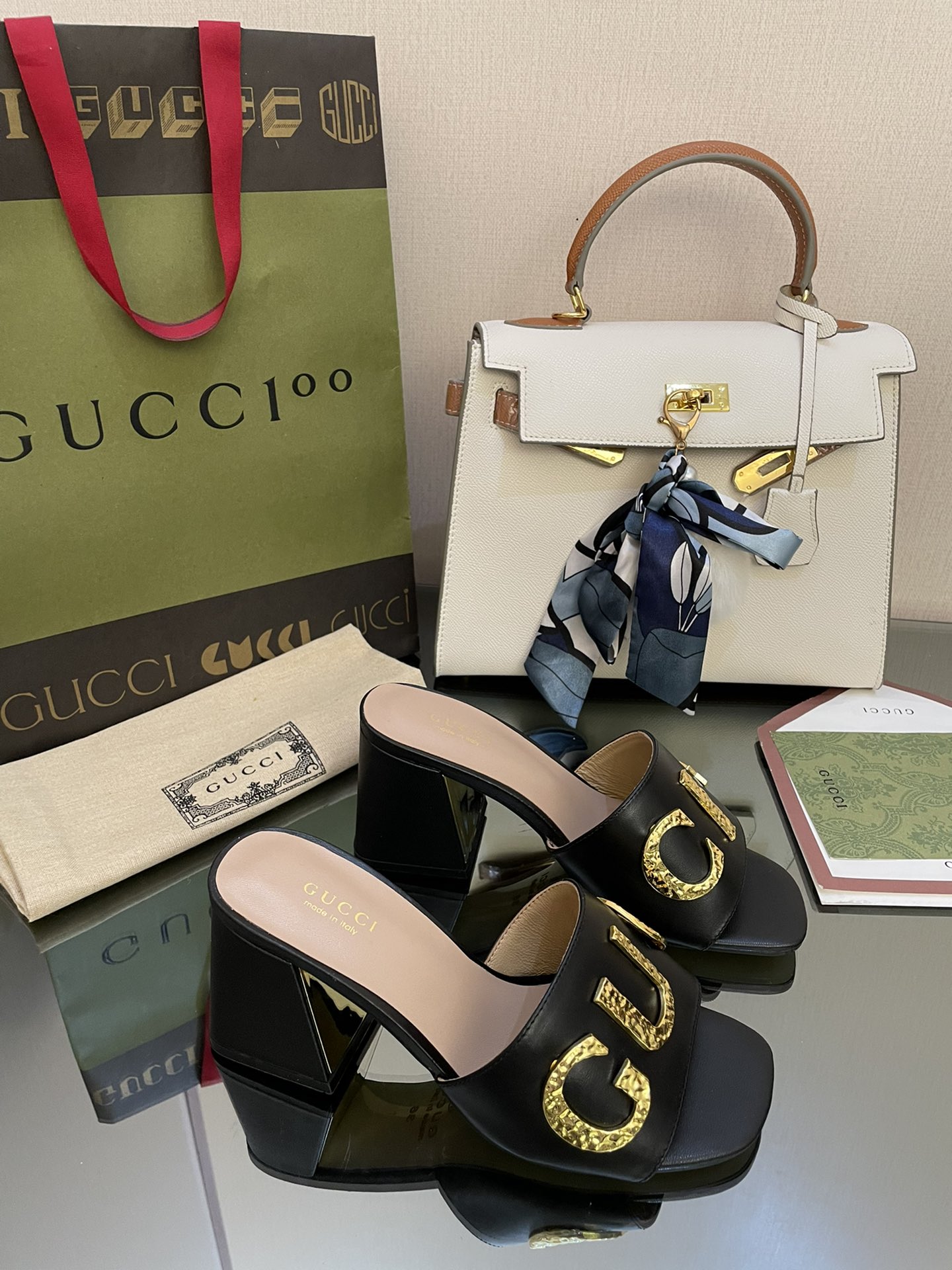 Gvc*1 Women’s ‘Gvc*1’ Slide Sandal Black For Women GG