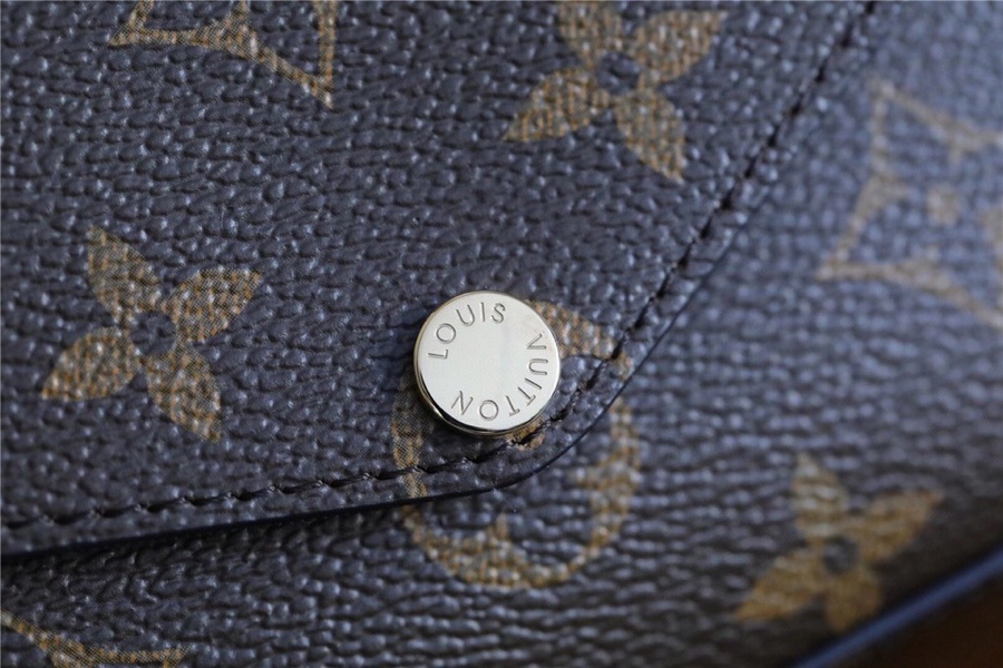 L0vis Vvtt0n Felicie Strap & Go Monogram Canvas Khaki Green For Women, Women’s Wallets 6.7in/17cm LV M80091