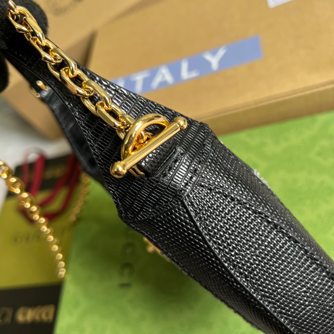 Gvc*1 Jackie 1961 Mini Shoulder Bag Black For Women, Women’s Bags 7.5in/19cm GG