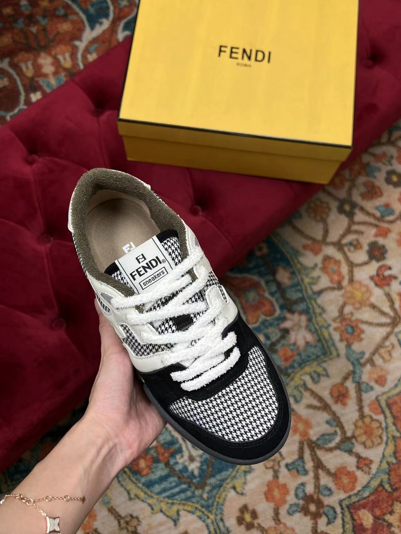 F**di Match Low Tops In Black For Women