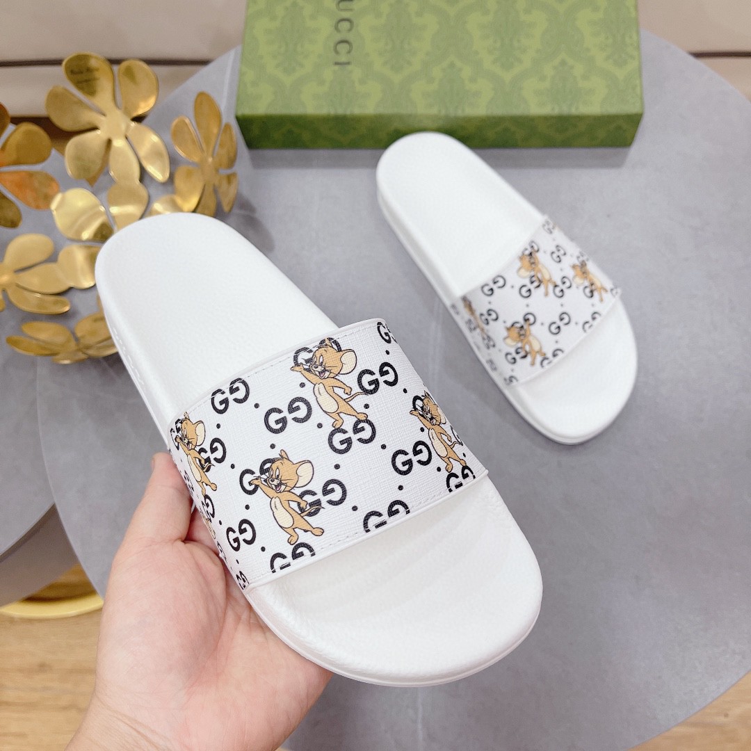 Gvc*1 Women’s Jerry Print Slide Sandal White For Women 681867