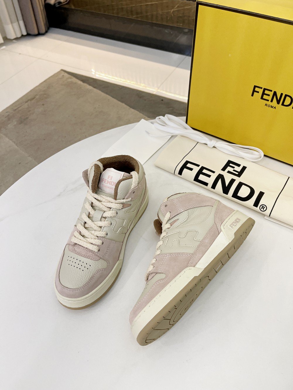 F**di Low Tops In Pink For Women