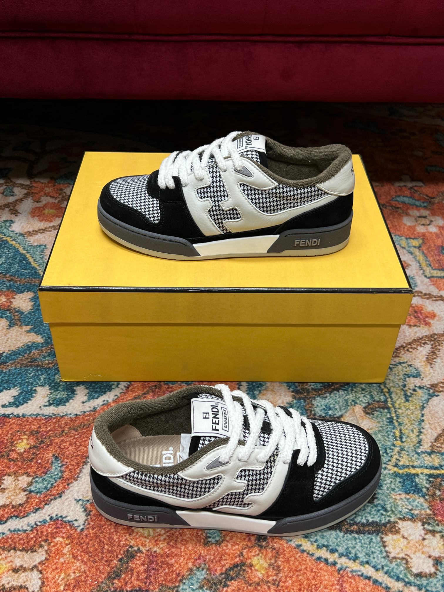 F**di Match Low Tops In Black For Women