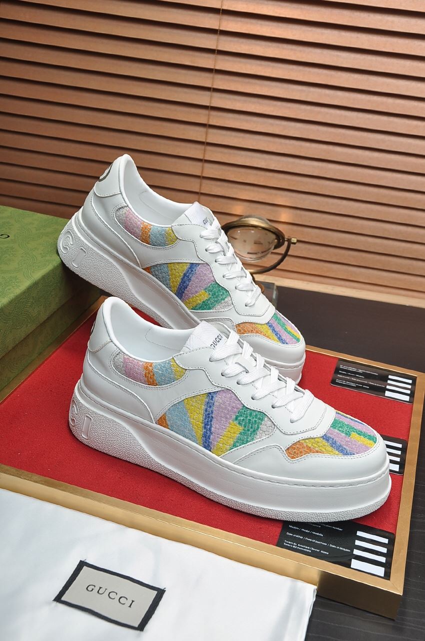 Gvc*1 Men’s Sneaker With Pale Rainbow White For Men ‎669582