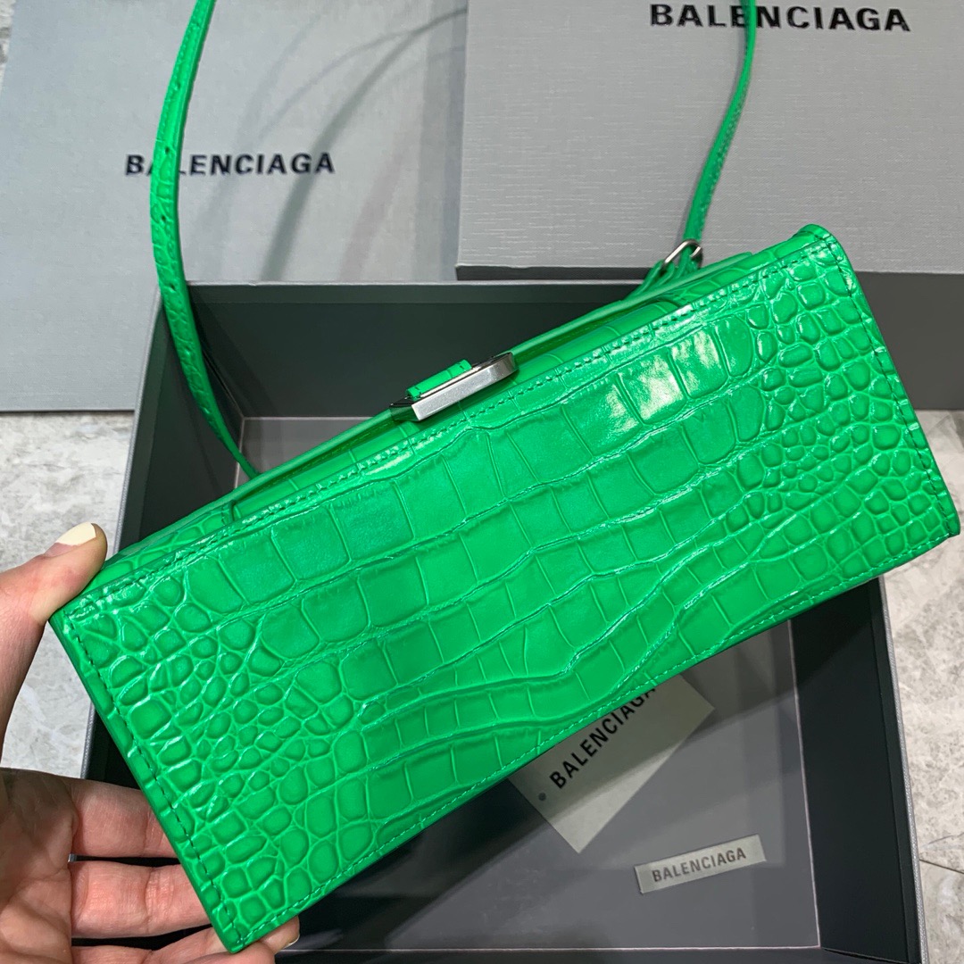 Ba1en*iaga Hourglass Small Handbag In Green, For Women, Women’s Bags 9in/23cm