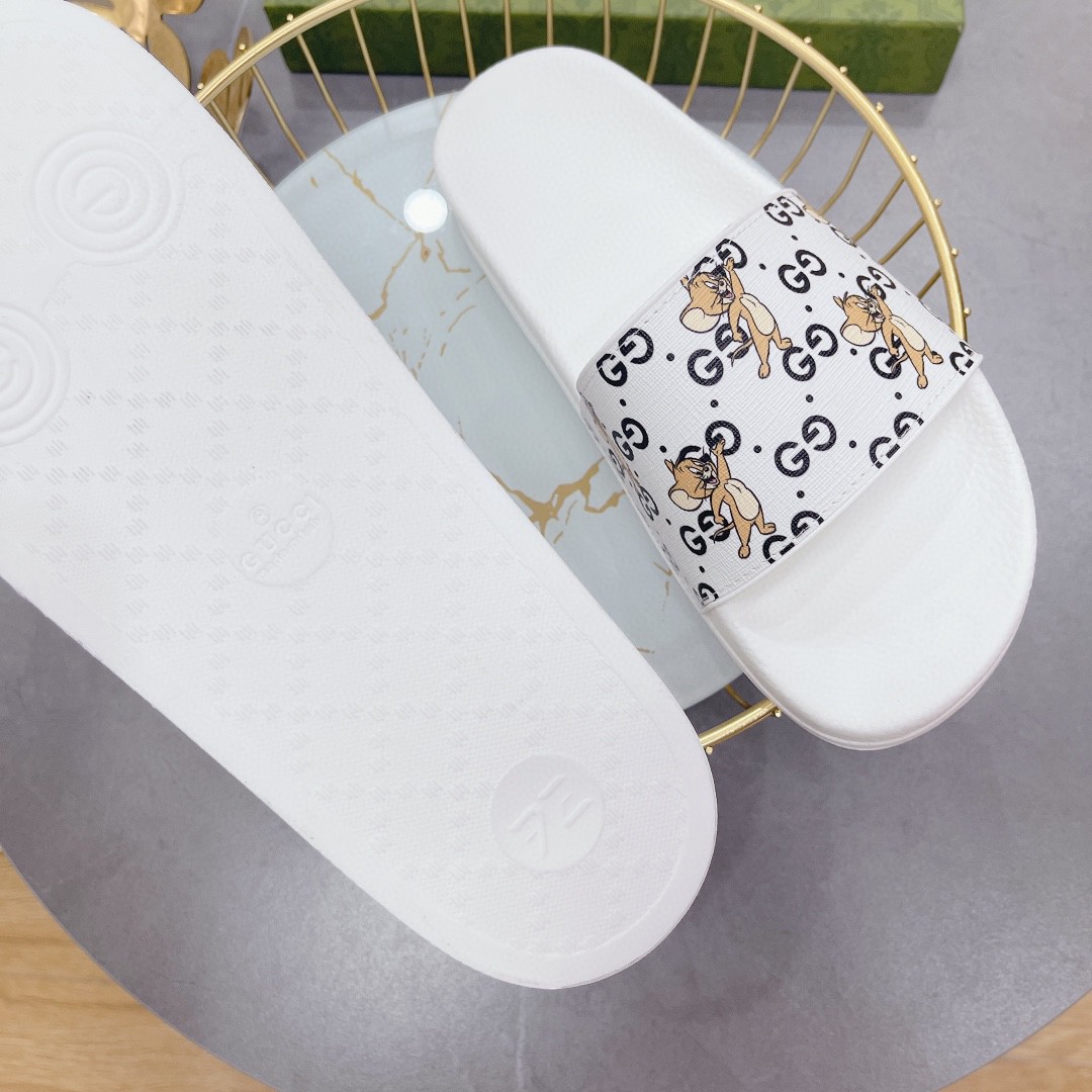 Gvc*1 Women’s Jerry Print Slide Sandal White For Women 681867