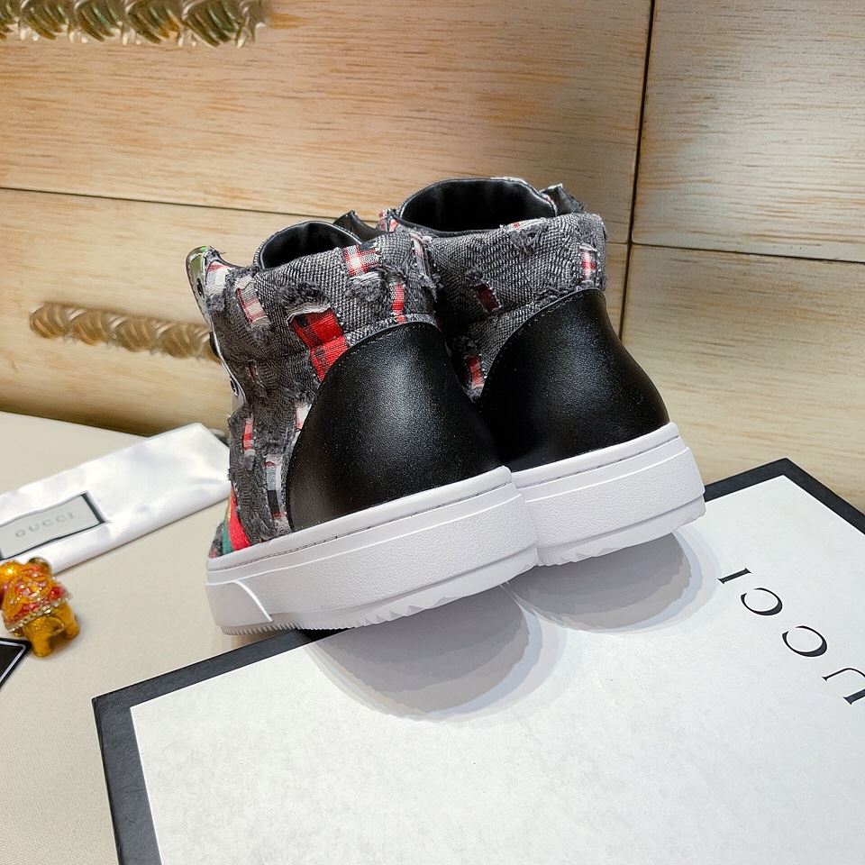 Gvc*1 Men’s Basket Jean’s High Top With Bee Sneaker Black For Men