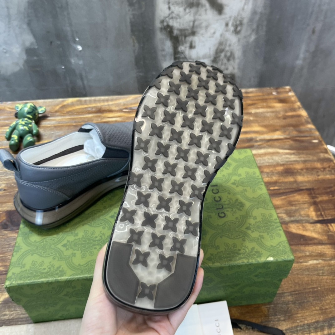 Gvc*1 Men’s Perforated Slip On Sneaker Gray For Men 407364